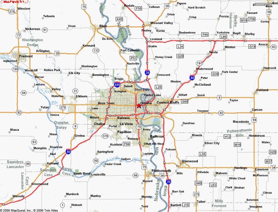 Map Of Omaha Nebraska TravelsMaps Com