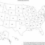 Map Of United States Without State Names Printable Free