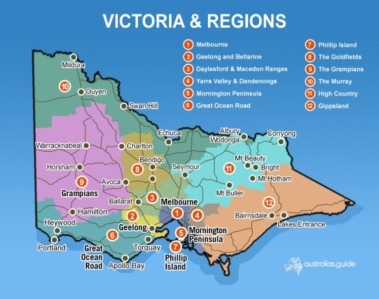 Map Of Victoria Victoria Australia s Guide In