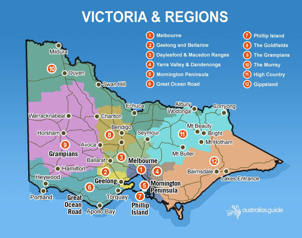 Map Of Victoria Victoria Australia s Guide In 