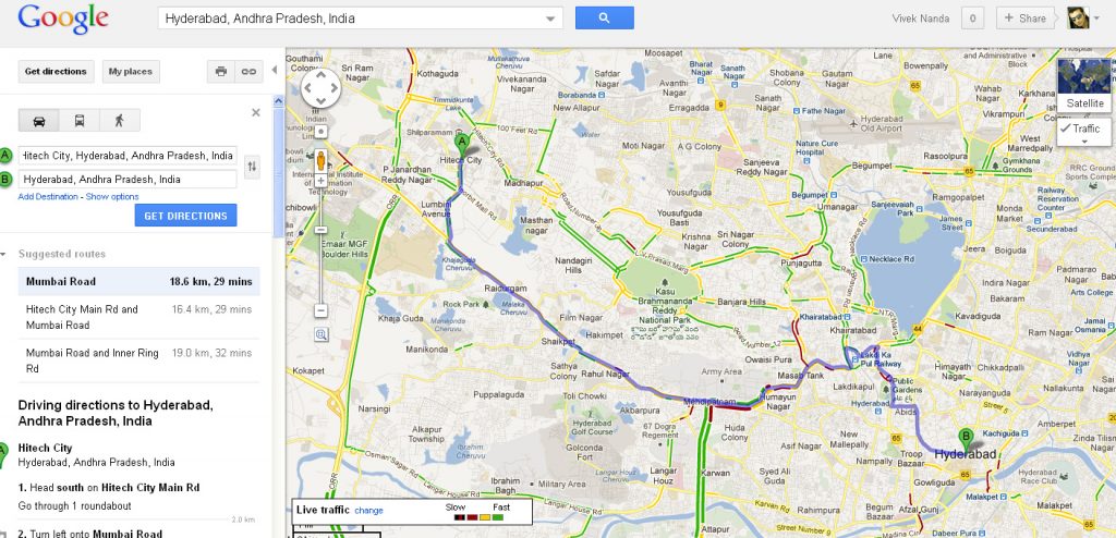 NOW GOOGLE MAPS OFFER NAVIGATION AND LIVE TRAFFIC DATA FOR 