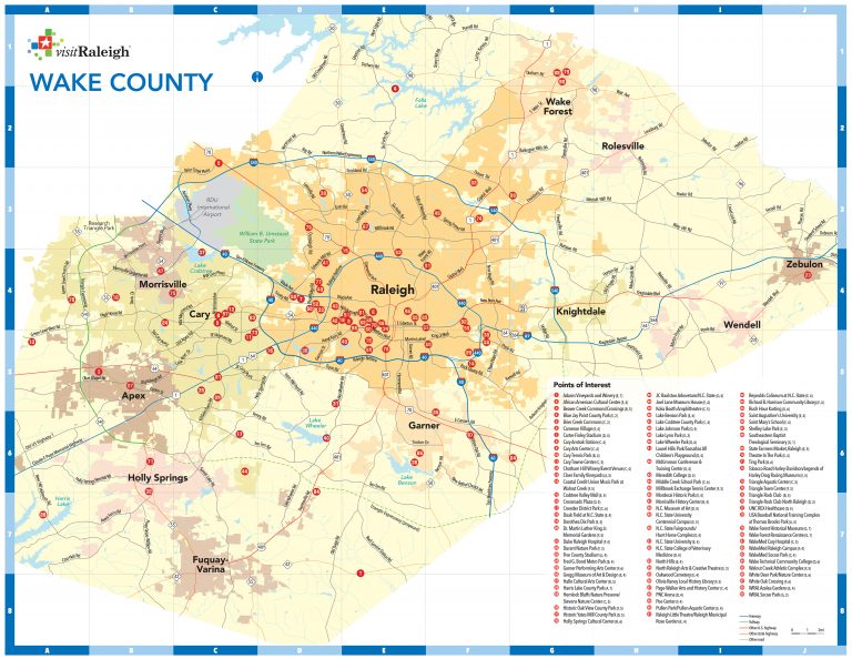 Raleigh N C Maps Downtown Raleigh Map