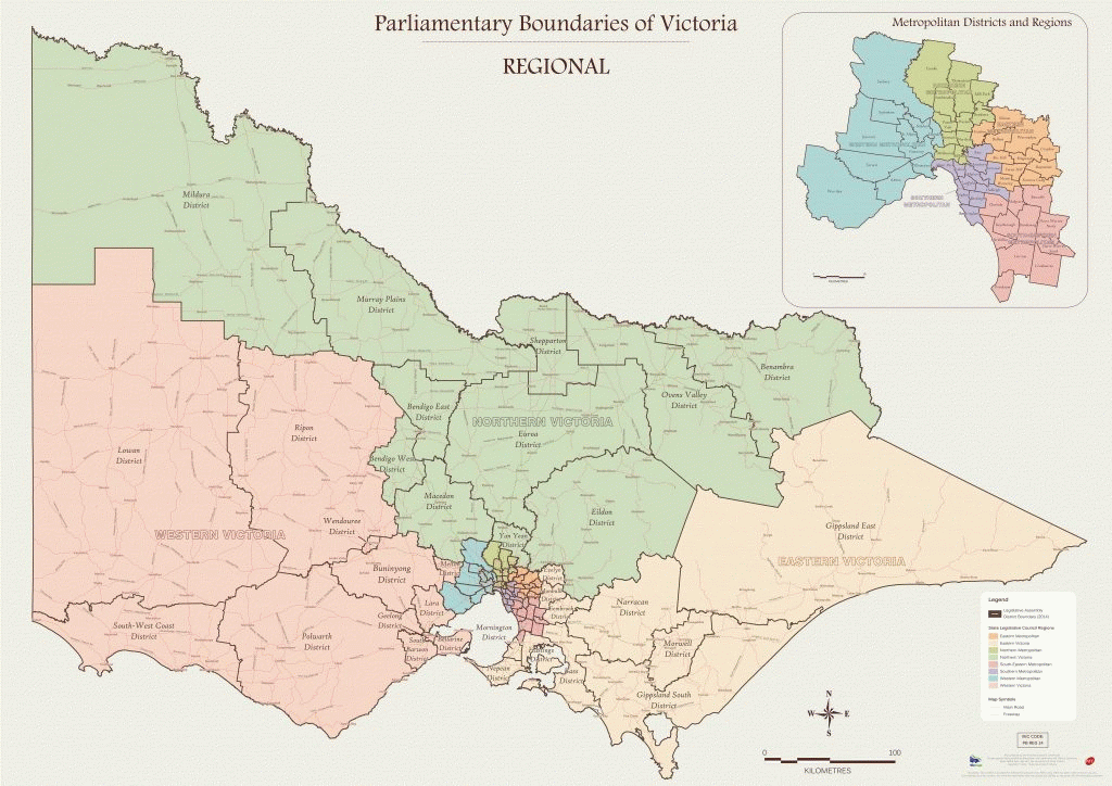 State Maps Victorian Electoral Commission Printable 