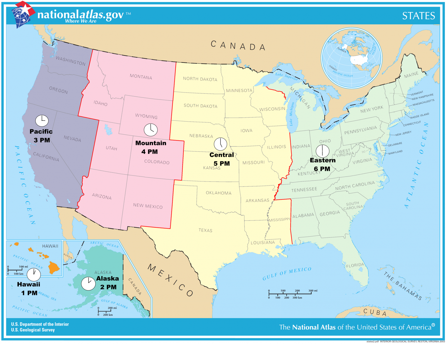 Proposed Simplified Time Zone Map Of The United States Printable Map