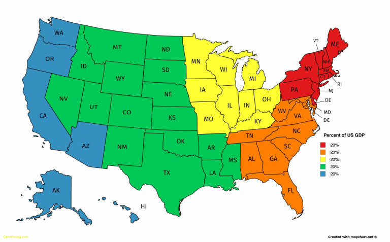 5 Regions Of The United States Printable Map Printable Maps